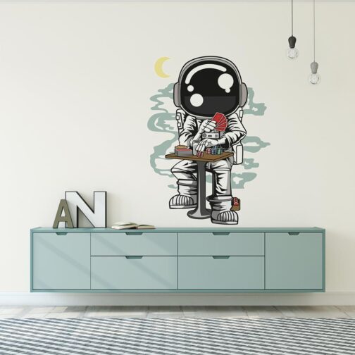 Sticker Astronaute Gambler