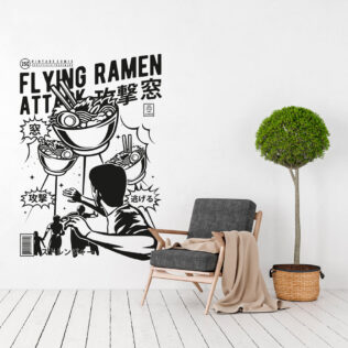 Sticker Attaque Ramen Volant