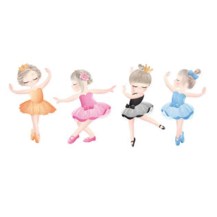 Sticker Ballet Des Petites Étoiles