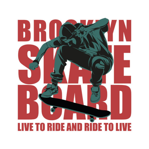 Sticker Brooklyn Skate Vibes