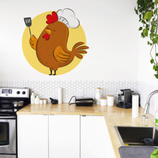 Sticker Coq Chef Gourmet