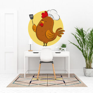 Sticker Coq Chef Gourmet