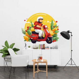 Sticker Évasion Citronnée Vespa