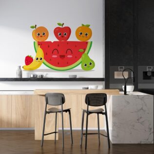 Sticker Festin De Fruit Joyeux