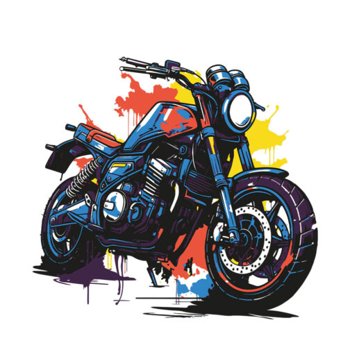 Sticker Graffiti Moto Urbaine