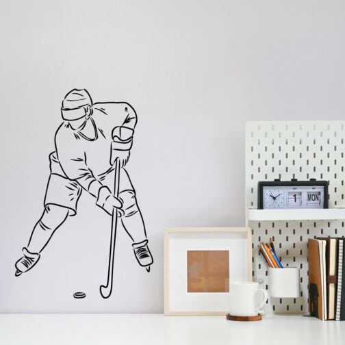 Sticker Hockey Line Art