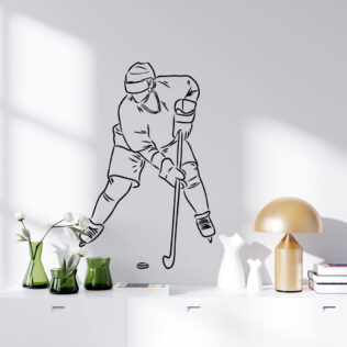 Sticker Hockey Line Art