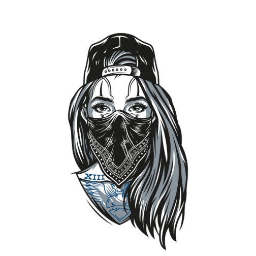 Sticker Lady Gangster