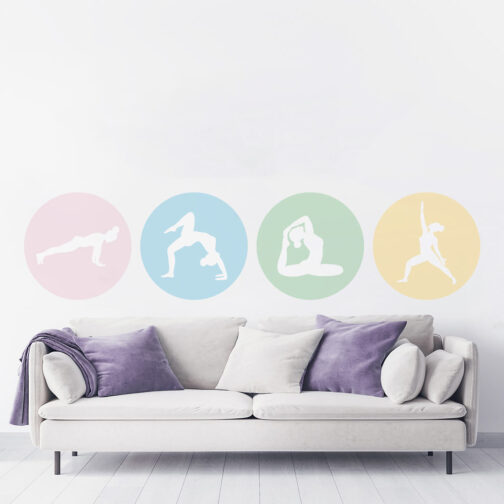 Sticker Palette Yoga Pastel