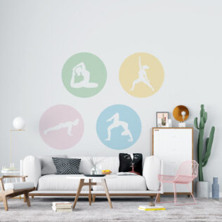 Sticker Palette Yoga Pastel