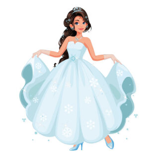 Sticker Princesse Bal Hivernal