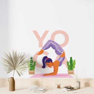 Sticker Yoga Pose Énergie