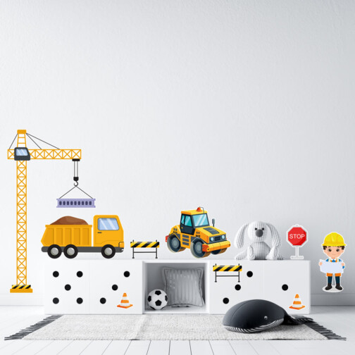 Stickers Engins de Chantier Enfant