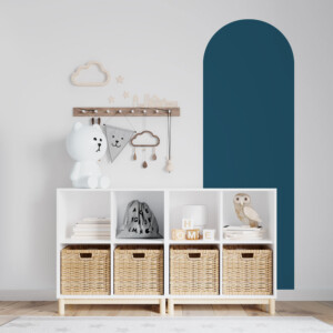 Sticker Arche Fine Bleu Pétrole