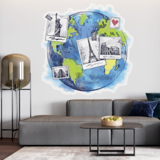 Sticker Globe Trotter