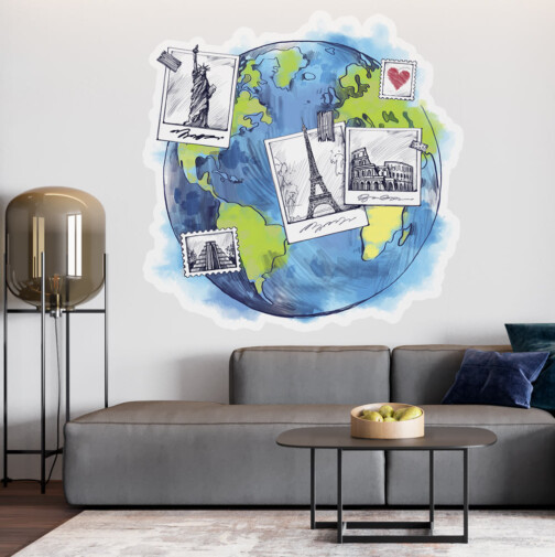 Sticker Globe Trotter
