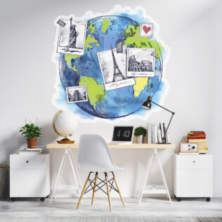 Sticker Globe Trotter