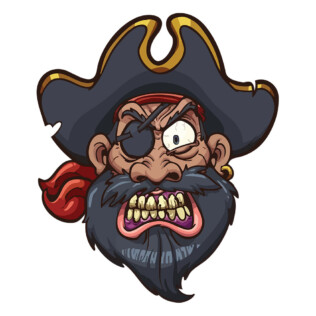 Sticker Capitaine Grincheux