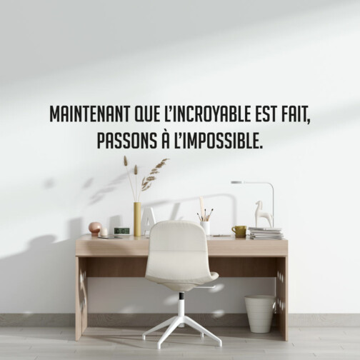 Sticker Citation Adèle Blanc-Sec Passons à L'Impossible