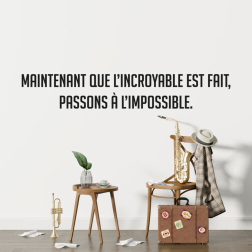 Sticker Citation Adèle Blanc-Sec Passons à L'Impossible