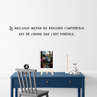 Sticker Citation Alice In Wonderland Impossible