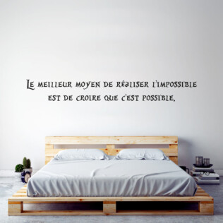 Sticker Citation Alice In Wonderland Impossible