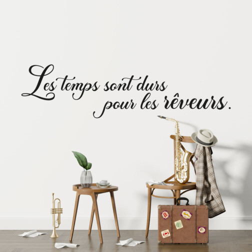 Sticker Citation Amélie Poulain Les Temps Sont Durs