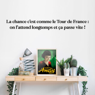 Sticker Citation Amélie Poulain Tour De France