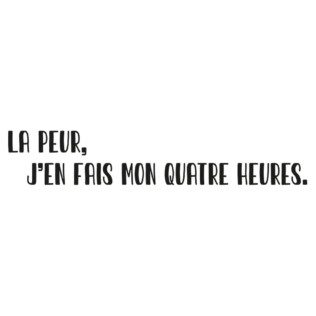 Sticker Citation Ant-Man La Peur