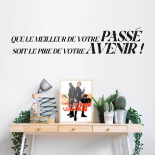 Sticker Citation Au Revoir à Jamais Passé Avenir