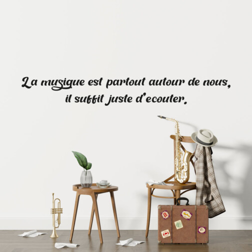 Sticker Citation August Rush La Musique Est Partout