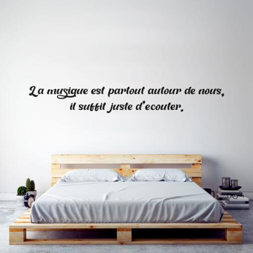 Sticker Citation August Rush La Musique Est Partout