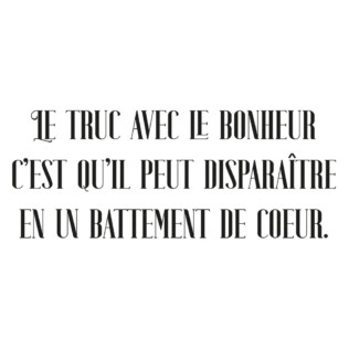 Sticker Citation Avatar Bonheur Battement Coeur