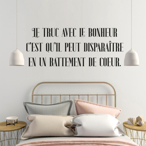 Sticker Citation Avatar Bonheur Battement Coeur