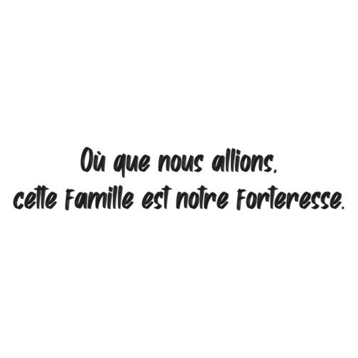 Sticker Citation Avatar Famille Forteresse