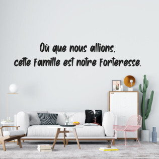 Sticker Citation Avatar Famille Forteresse