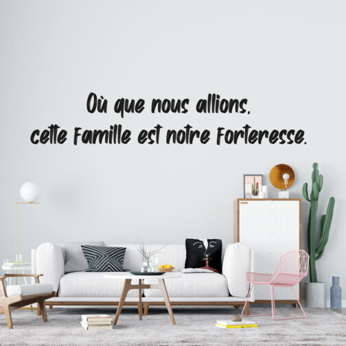 Sticker Citation Avatar Famille Forteresse