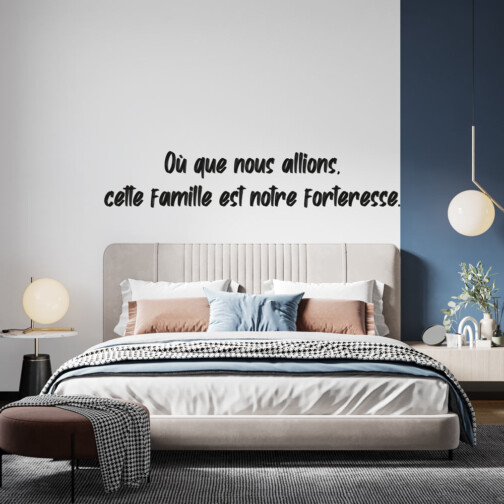 Sticker Citation Avatar Famille Forteresse