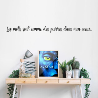 Sticker Citation Avatar Les Mots Sont Des Pierres