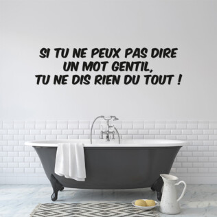 Sticker Citation Bambi Dis Rien Du Tout