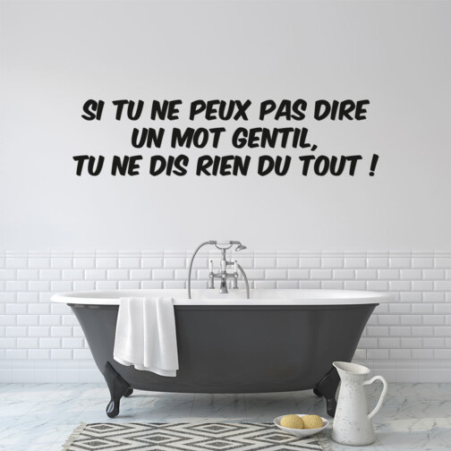 Sticker Citation Bambi Dis Rien Du Tout