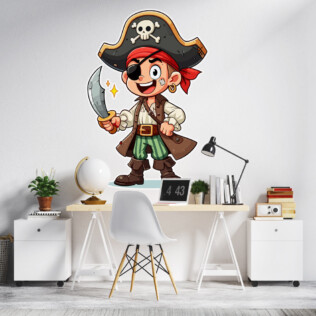 Sticker Mini Pirate En Herbe