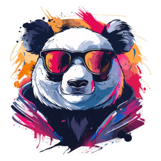 Sticker Panda Graffiti Mood
