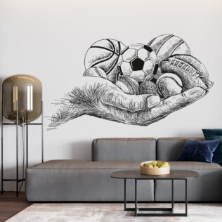 Sticker Sports Dans La Main Dessin